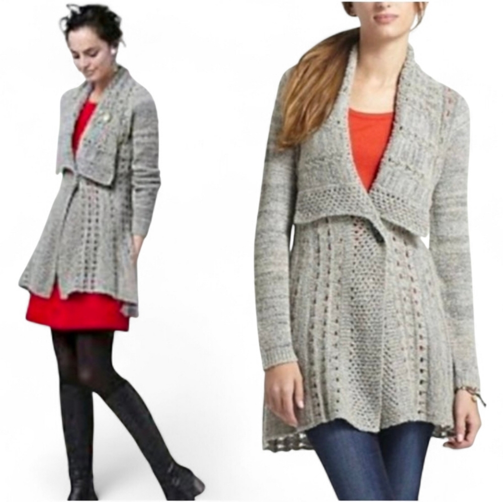 ROSIE NEIRA X ANTHROPOLOGIE Wool One Button Cardigan - XS